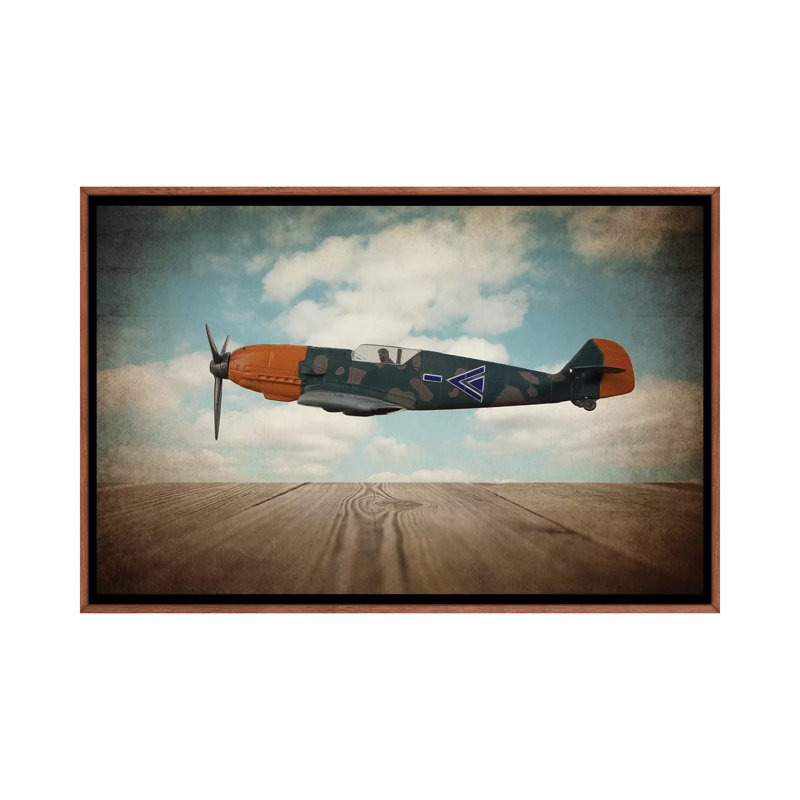 BF109 - Print on Canvas, Classic Brown Wood Framed, 66.04 cm H x 45.72 cm W