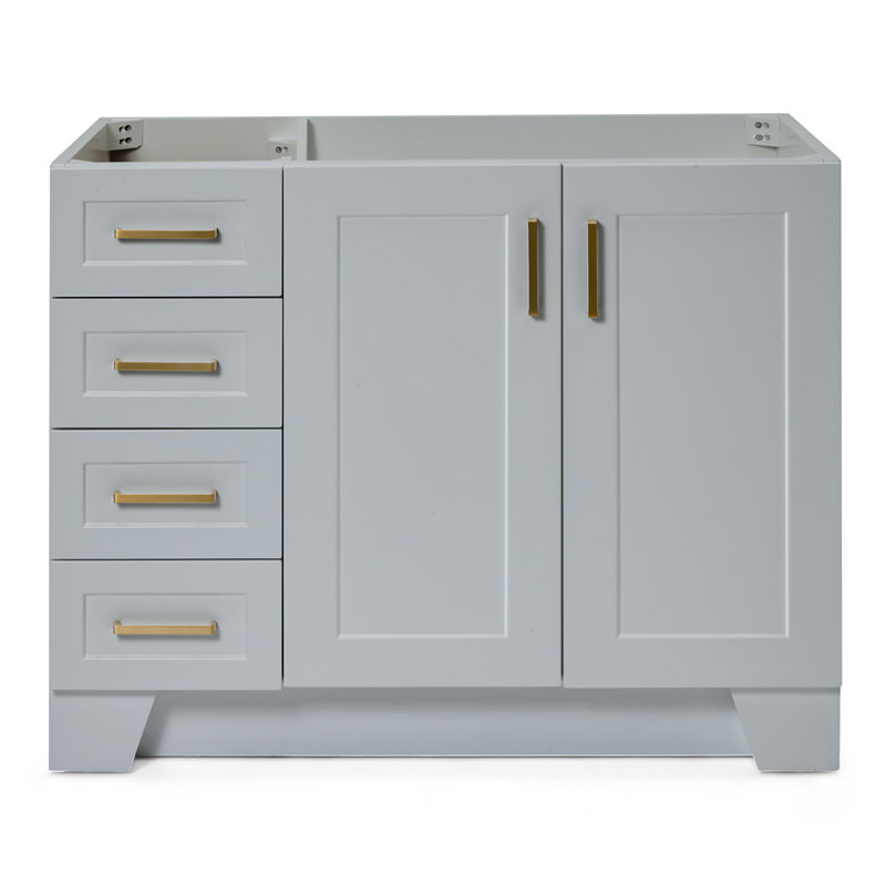 42" Single Bathroom Vanity Base only, Gray