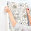 Papier peint artistique Bouquet neutre-112833537