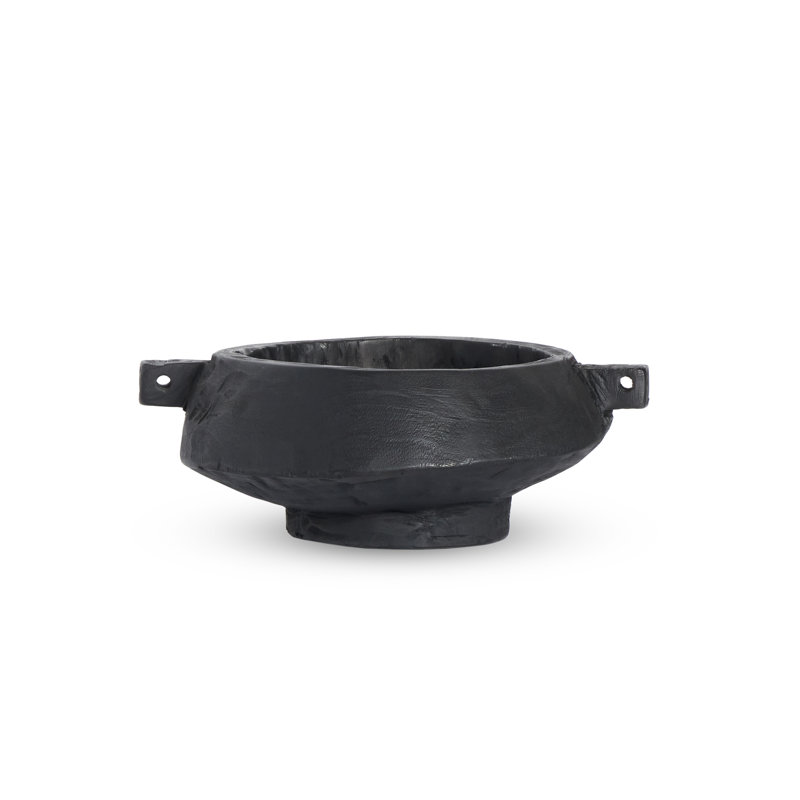Shaw Wood Decorative Bowl, Black