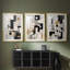 ABSTRACT Series CCCLXXXI  -Custom Framed  Premium Print W Matt - 3 Pieces