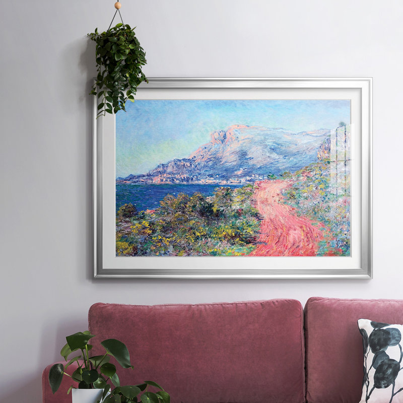 La route rouge près de Menton, 1884, H 27 po x l 39 po x P 1,5 po, Argent