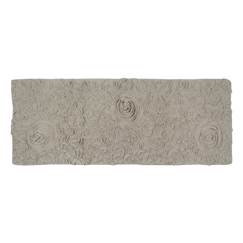 Skak Cotton Bath Rug, 21" W x 54" L, Linen
