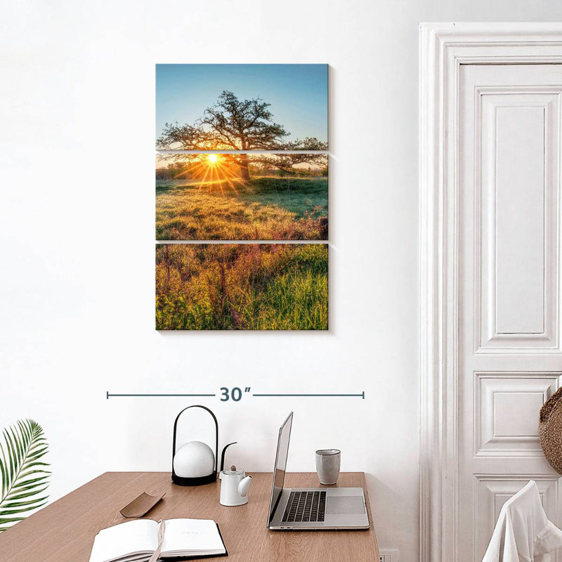 Harnek Oak Tree Sunrise, H 32 po x l 20 po