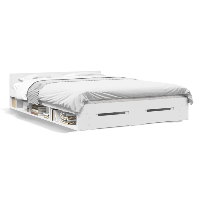 Obyrne Bed, White, 135 x 190cm