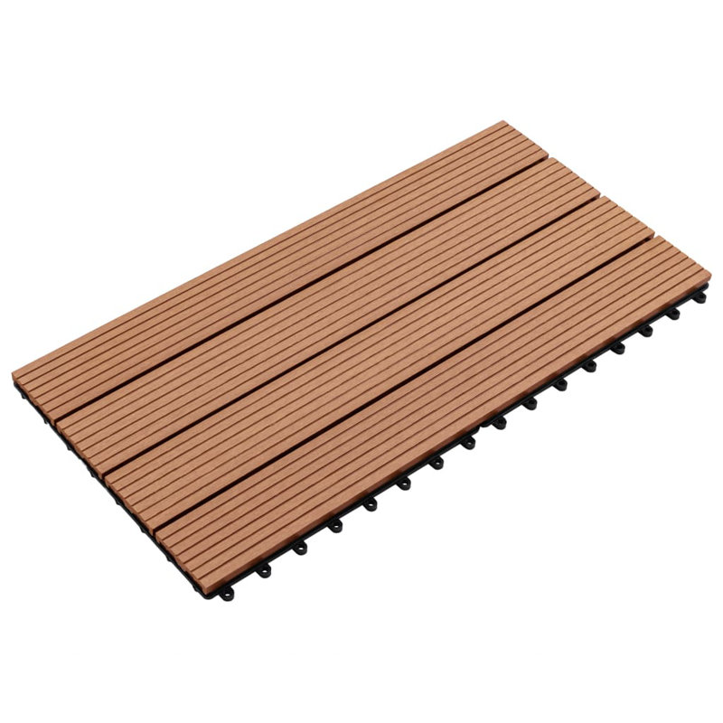 Carrelage de terrasse pour l'extérieur VidaXL 6 pièces, Brun