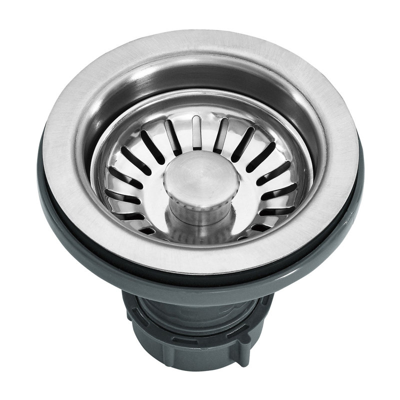 Kingston Brass Uptowne Single Bowl Undermount Kitchen Sink With Strainer