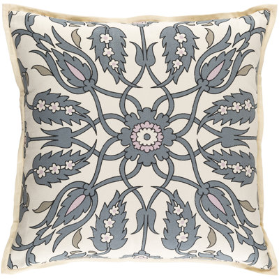 Chafin Floral Down Linen Throw Pillow