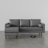 Kerney 84" Wide Vegan Leather Reversible Modular Sofa & Chaise-1594840653
