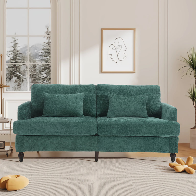 Chenille 32,68 po Deleesa, Chenille verte