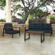 Townsend 3 Piece Sofa Seating Group with Sunbrella Cushions
