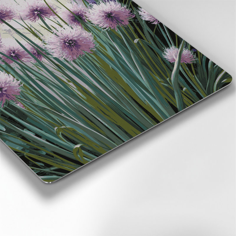 Art mural en métal Botanical Chives, H 12 po x l 12 po
