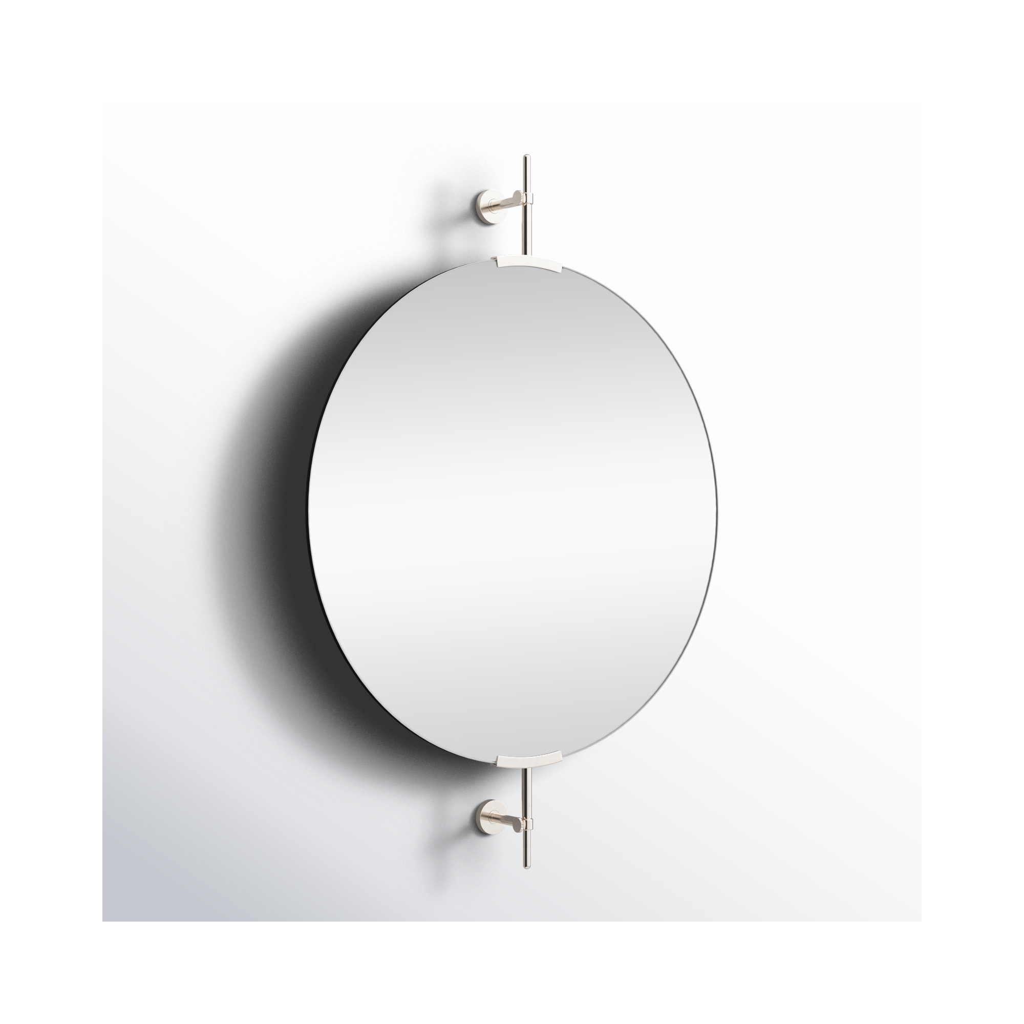 Guava Brass Round Mirror, 42" x 32"