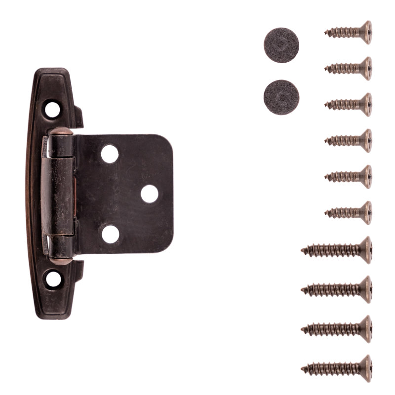 Encadrement de surface à fermeture automatique à surface variable - Bronze rétro - Charnières de porte d'armoire (ensemble de 2)