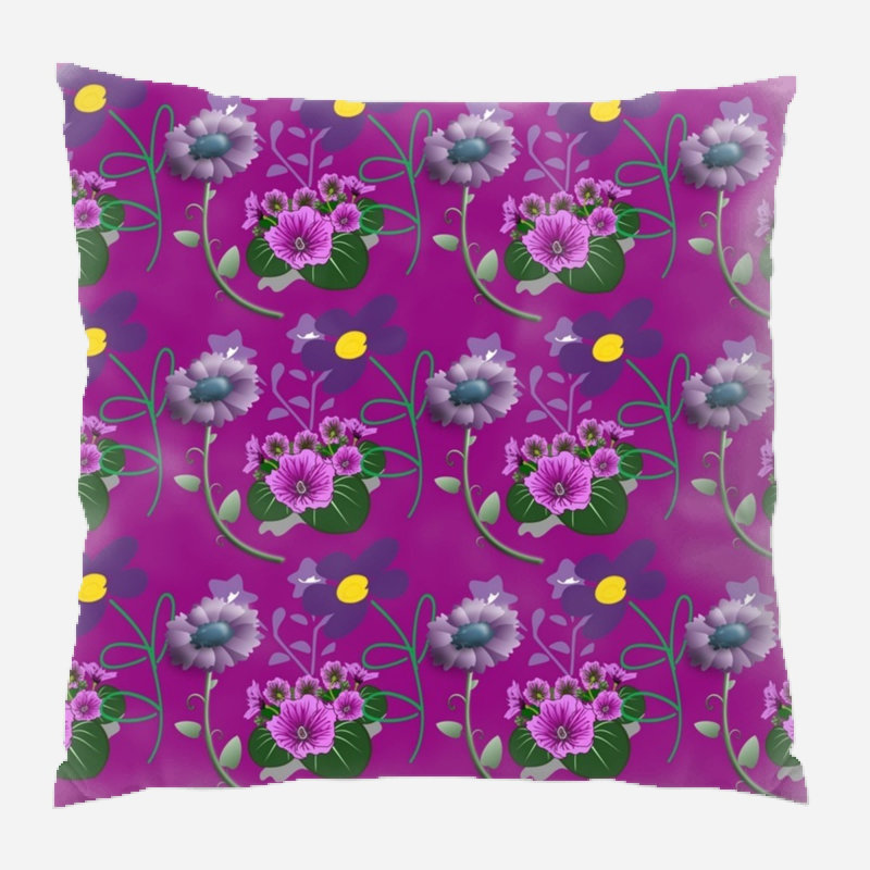Coussin décoratif fleur, Intérieur
