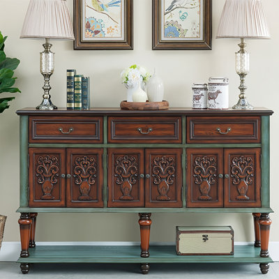 American vintage style sideboard cabinet