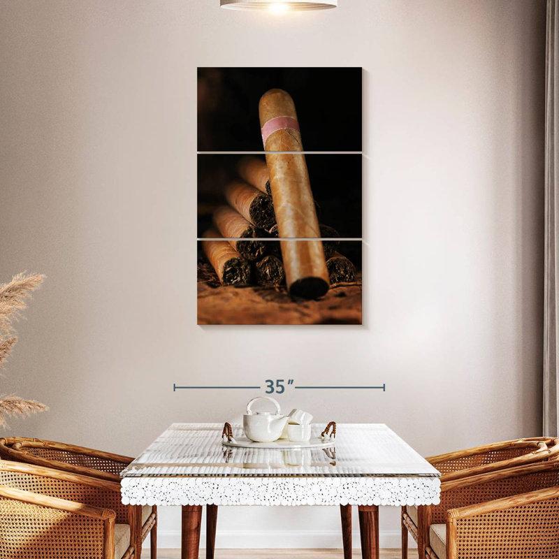 Senne Stacked Cuban Cigars, 32" H x 20" W