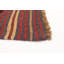 Tapis décoratif en laine noué à la main de conception unique 4 pi x 6 pi 1 po « New Age » en laine rouge foncé/beige