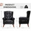 Everlynn Faux Leather Wingback Chair-105522543