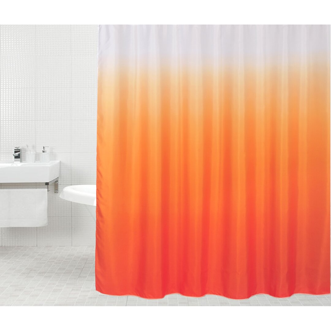 Magic Polyester Shower Curtain orange,red,brown
