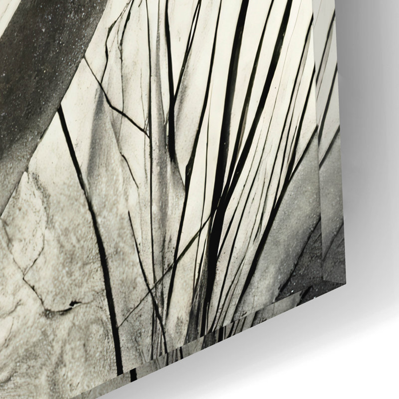 «Flowers Black White 2» par Ray Heere, H 12 po x l 12 po x P 0,13 po