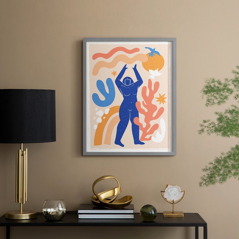 Matisse CECLX, reproduction d'art encadrée - bois massif, H 21 po x l 17 po, Gris