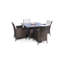 Parham 4 - Person Wicker Patio Dining Set with Square Table , Cushions Included-1168383223-1168383222