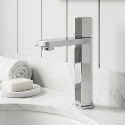 Nova 8" H Single Handle Single Hole Bathroom Faucet