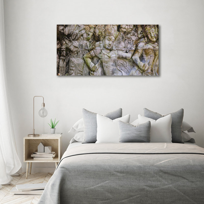 A Stone Sculpture - Wrapped Canvas Print