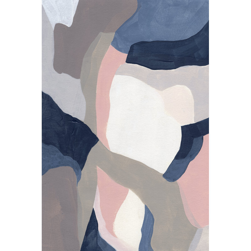 Intertwined Tones I by June Erica Vess - Painting, Black Floater Framed, 91 cm H x 61 cm W