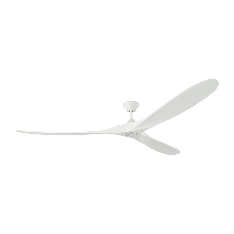 Obsidian Ceiling Fan, 88 inches, Matte White