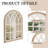 Distressed Solid Wood Arch Mirror-1408279536