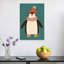 Cozy Winter Penguin Contemporary Bird Penguin Winter Wall Art Print by Mathieu - Wrapped Canvas Print-1230276601