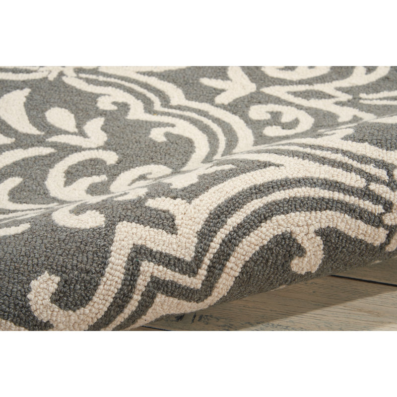 Aliyah Floral Wool Hand Woven Area Rug, Runner 69 x 229cm