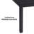 NTC Flow 71 Inch Modern Design, Rectangular Dinner Table for Dining Room, Living Room Furniture, Effortless Assembly, Burnt Black-1894293286-1894974559
