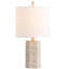 Lampe de table beige 18,5 po Ursina