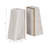 6.25" H Marble and Brass Bookends