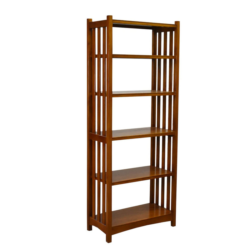 Saucedo Bookcase, Brown