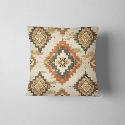 Eastern Elegance Geometric Reversible Pillow Cover