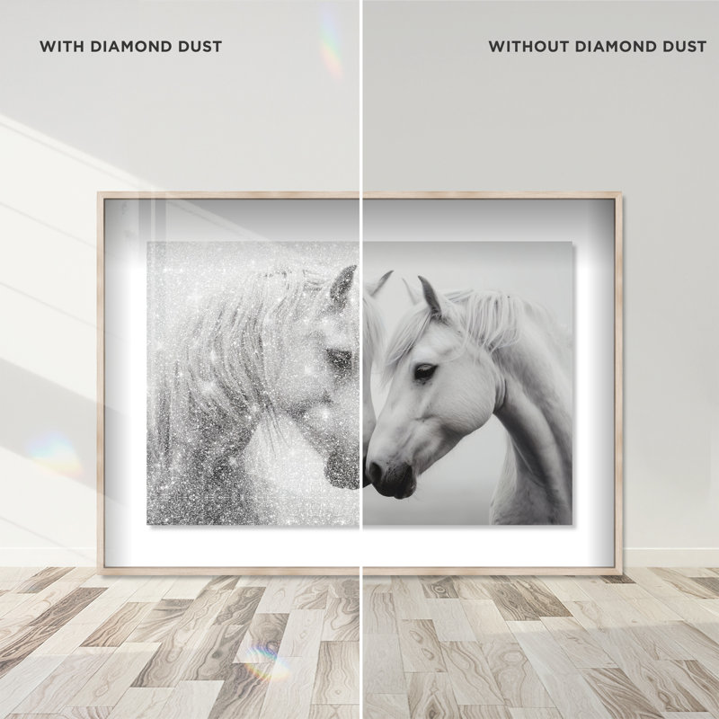 Twin Souls I Print by Oliver Gal, 11.5"H x 16.5"W, Natural Oak Shadowbox