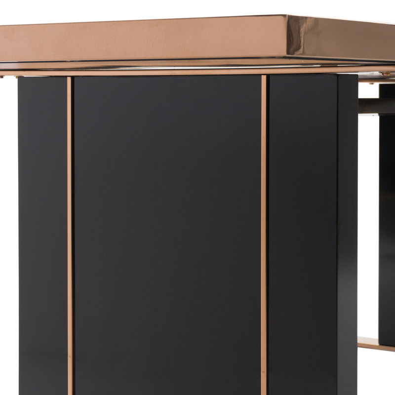 Sighrith Rectangular Glass Top Dining Table