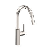 East Linear Single Handle Pull Down Kitchen Faucet