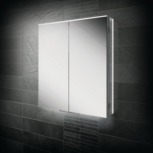 Ether W H Surface Frameless Medicine Cabinet Mirror 6 Adjustable