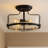 Harper 14.5-in 3-Light Semi-Flush Mount Retro Ceiling Light
