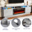 Keyle 80" W TV Stand with Electric Fireplace and LED Lights -1419774643