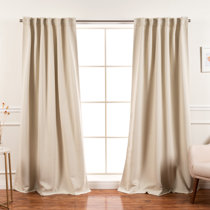 Extra Long & Wide Faux Velvet Room Darkening Rod Pocket Double Panel  Curtains For Bedroom