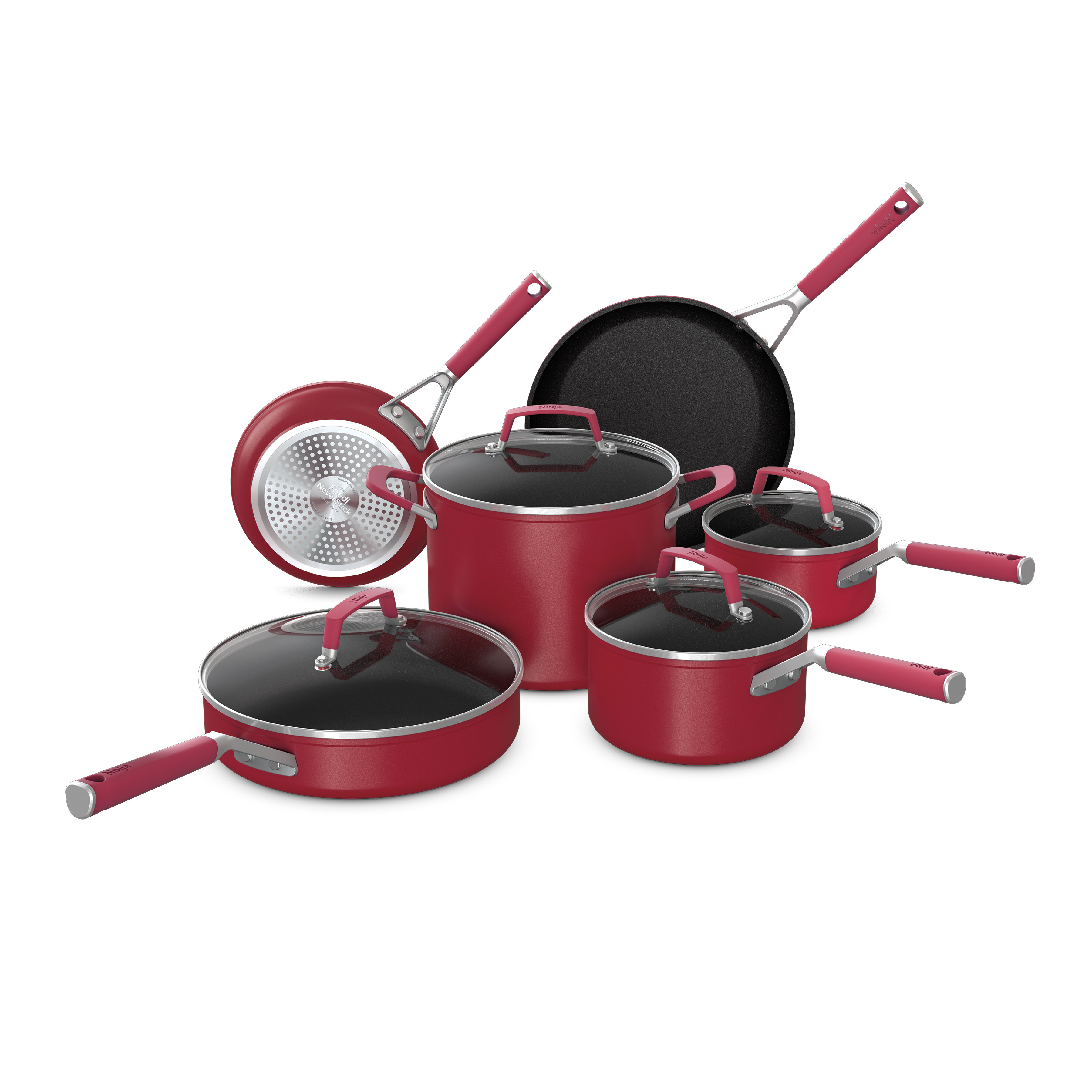 Ninja Shark Ninja 10 Pieces Aluminum Non Stick Cookware Set & Reviews