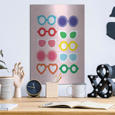 Isabelle et Max ™ «Sun lunettes for All» par Ann Kelle Designs, art mural en métal