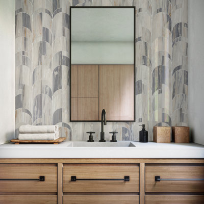 Gamma Natural Stone Archway Wall and Floor Mosaic Tile (Set of 5)