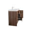 Prairie 42 po L x 19 po P 2 portes et 3 tiroirs Meuble-lavabo avec évier simple et Comptoir en Acrylique